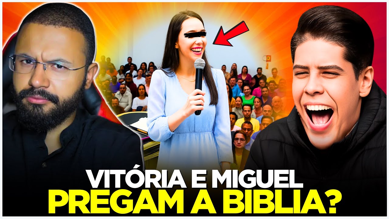 VITÓRIA SOUZA E MIGUEL OLIVEIRA PREGAM A BÍBLIA? - TÁ DE BRINCADEIRA, NÉ?