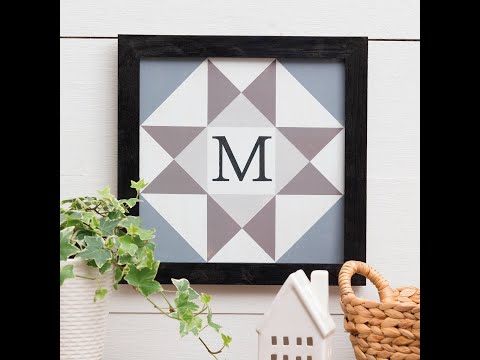 Make a Monogram Barn Quilt | an Annie's Creative Woman Club Kit