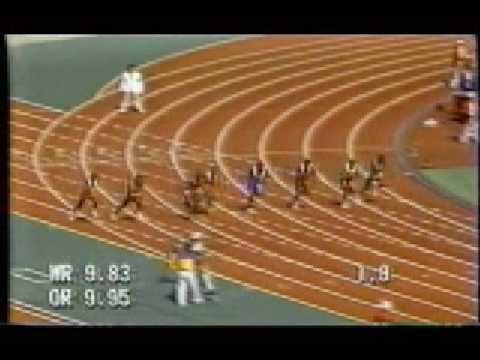 Ben Johnson, 100m Final, CBC Feed, 1988 Seoul, Korea