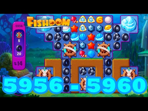 Fishdom Level 5956 - 5960 HD Walkthrough | 3 match puzzle | gameplay | android | 5957 | 5958 | 5959