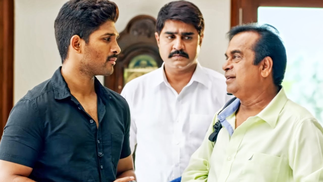 Brahamanandam एक पंचर टायर की तुलना #AlluArjun से कर रहा है 😂 | Sarrainodu फिल?