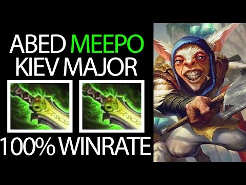 100% Winrate at Kiev Major Abed is Truely GOD of Meepo Team Onyx