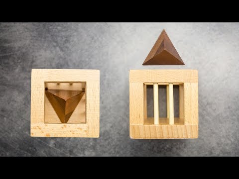 The Cell puzzle. How to remove triangular pyramid out of cube?