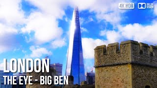London UK, The Shard, Tower Bridge - 🇬🇧 United Kingdom [4K HDR] Walking Tour