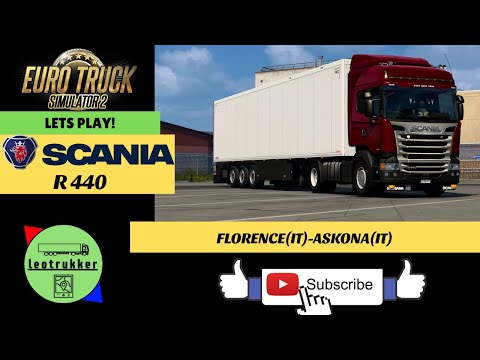 ETS 2●Scania R440●Florence(IT)-Askona(IT)●Mozzarella Tour!