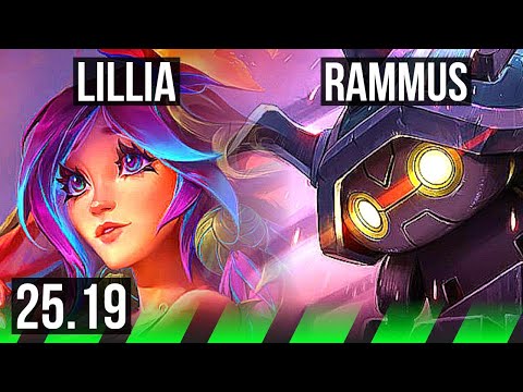 LILLIA vs RAMMUS (JGL) | 15/1/9, Quadra, Legendary, Rank 8 Lillia | EUNE Grandmaster | 25.19