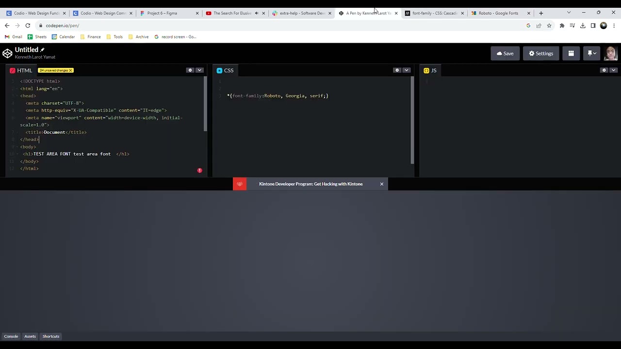 Media Queries: Google Fonts, Setting Up Cinzel
