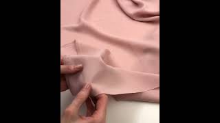 8058-47 Искусственный креп-шёлк цвет Пудровый 120 гр/м2, 150 см на YouTube
