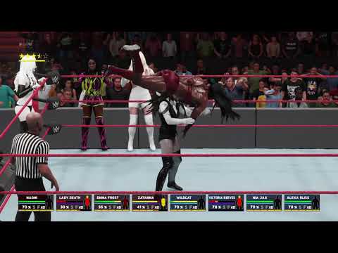 WWE 2K18 - 8-Women Elimination Tag-Team Match + Rivalry