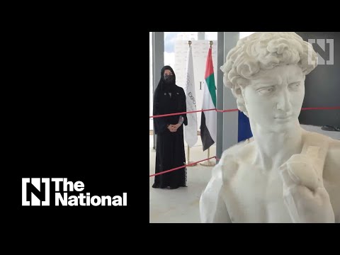 Michelangelo's David replica unveiled at Expo 2020 Dubai