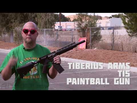 Tiberius Arms T15 Paintball Gun - Shooting