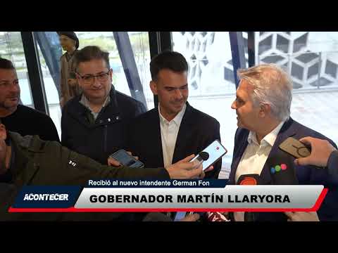 Córdoba: El gobernador Llaryora recibió al intendente electo de Marcos Juárez, Germán Font