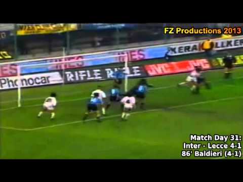 Serie A 1993-1994, day 31 Inter - Lecce 4-1 (Baldieri goal)