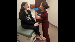 ASMR Head to Toe Assessment Barefoot Woman