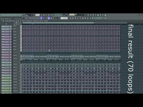 I run 70 DRUM loops at the same time ***created song***