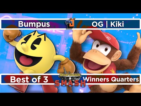 Bumpus (Pac-Man) vs OG | Kiki (Diddy Kong) Winners Quarters - Boardwalk Smash #29 - SSBU