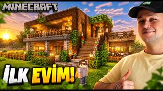 İLK VİDEO! KENDİME SIFIRDAN EV YAPTIM! Minecraft #1