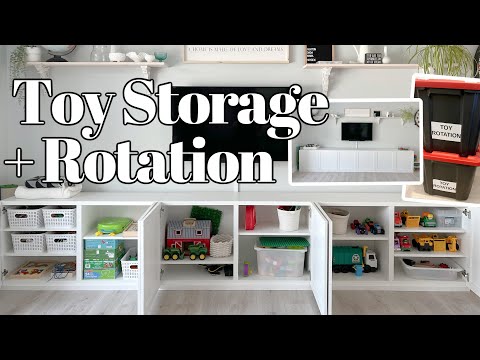 Setting Up a Toy Rotation + TOY STORAGE // Ikea Besta Toy Storage