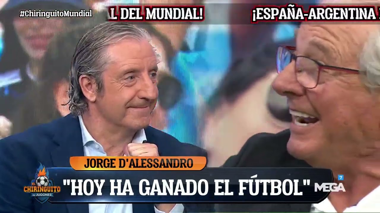 🇦🇷👏 ¡D'ALESSANDRO, RECIBIDO POR TODO LO ALTO EN EL PLATÓ DE EL CHIRINGUITO!