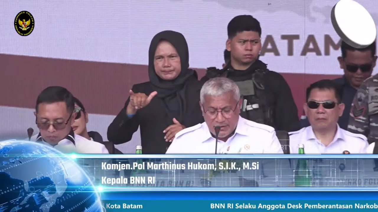 Live Pemusnahan Barang Bukti 2 Ton Narkotika Oleh BNN RI