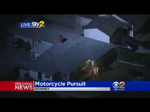 California Police Chase Motorcycle Feb 12, 2018