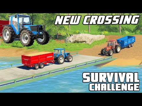 CONSTRUCTING THE BRIDGE ROAD & NEW TRACTOR! - Survival Challenge | Episode 48
