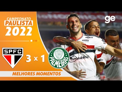 SÃO PAULO 3 X 1 PALMEIRAS | MELHORES MOMENTOS | FINAL PAULISTA 2022 | ge.globo