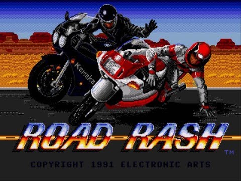 Шим играет в Road Rash (1991) на Sega Super Drive II Часть Первая