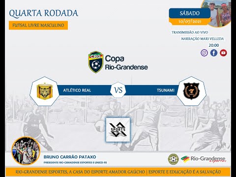 Quarta rodada Copa Rio-Grandense futsal 2021 - Atlético real x Tsunami