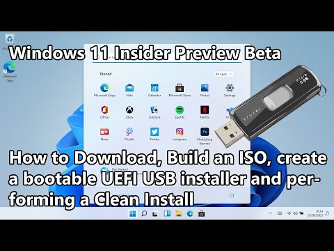 Windows 11 Insider Preview Beta - How to Download, make ISO, bootable USB and do a Clean Install