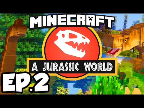 Jurassic World: Minecraft Modded Survival Ep.2 - UDDERSHOT!!! (Rexxit Modpack)