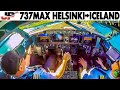 BOEING 737MAX Helsinki To Keflavik Icelandair Full Flight