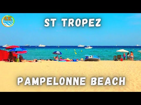 Beach Walk St Tropez 4K 💛 Bagatelle Beach 🧡 24th August 2021