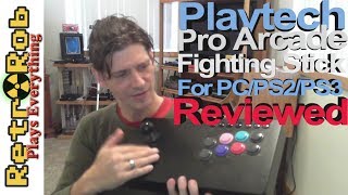 Playtech Pro Arcade Fighting Stick Review for PC, Playstation2 and Playstation 3