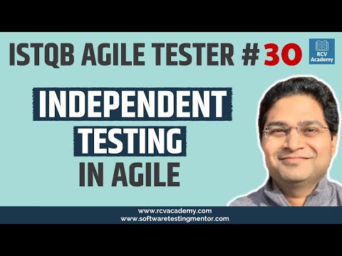 ISTQB Agile Tester 30 Independent Testing in Agile