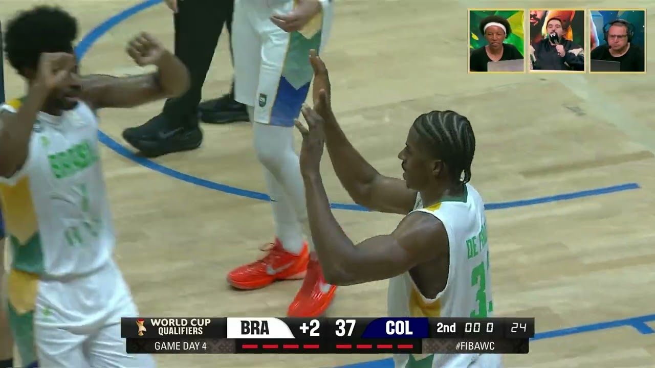 MELHORES MOMENTOS: BRASIL 101 X 72 COLÔMBIA | ELIMINATÓRIAS DA COPA DO MUNDO DE BASQUETE