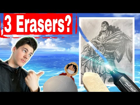 The 3 Types Of Erasers You SHOULD Be Using (One Piece Kyros Art)