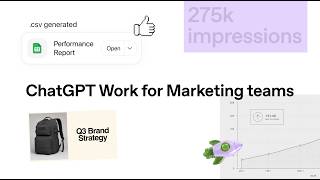 ChatGPT Work for Marketing Teams