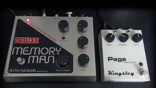 Video thumbnail for Kingsley Page V2 featuring Electro Harmonix Deluxe Memory Man by DelayDude