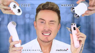 The Best Microcurrent Device 2025 | FusionGlow vs NuFACE vs ZIIP vs Medicube | Skin Tightening Tech