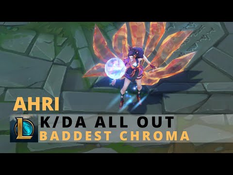 KDA All Out Ahri Ruby Chroma - League Of Legends