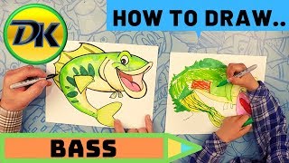 How to Draw a Largemouth Bass