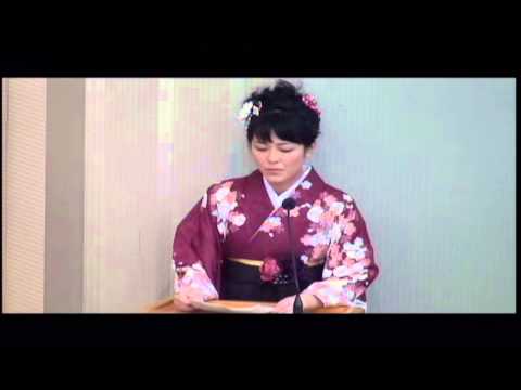2012年度　第6回大阪女学院大学　学位授与式　卒業生スピーチ　1