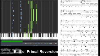 Pokémon ORAS - Battle! Primal Reversion (Synthesia Piano Tutorial)
