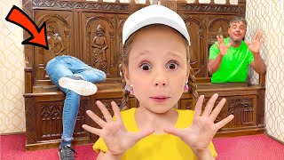 Настя и папа проводят выходной и веселятся вместе