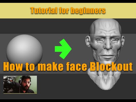 How to blockout Face in Zbrush || Zart OnlineMasterClasses