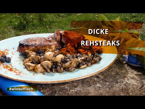 Outdoor Cooking ➡️ Dicke Rehsteaks
