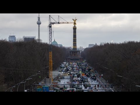 Auftakt der Bauern-Demo in Berlin