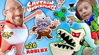 CAPTAIN UNDERPANTS useless FIDGET SPINNER! ROBLOX MOVIE ADVENTURE OBBY (FGTEEV #26)