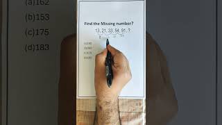 Find the missing Number ?  #csat #shorts #reasoning #maths #exam #upsc #ssc @SinghMathematician